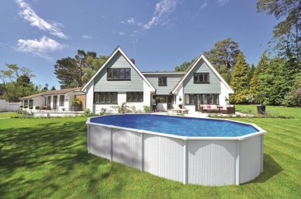 Kwad bazen Supreme set Clever White Oval