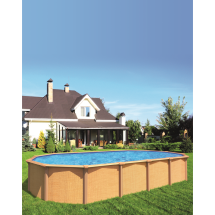 Kwad bazen Steely de Luxe set Wood Oval