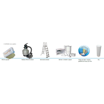 Kwad bazen Supreme set Design Oval